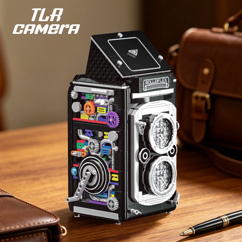 Collectible Vintage Cameras - Popularny zestaw klocków do składania aparatu