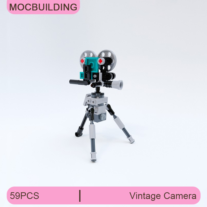 Collectible Vintage Cameras - Klocki MOC Model Klasycznej Kamery DIY