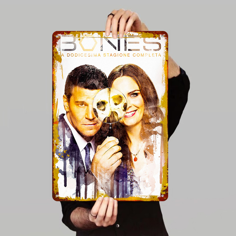 Vintage Collectible Show - Plakat Bones Sezon 12 Metalowy Znak
