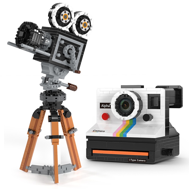 Collectible Vintage Cameras - 802 szt. Mini Klocki Konstrukcyjne Vintage