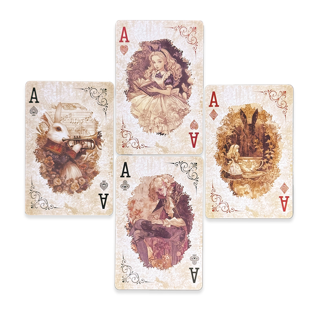 55 szt. Karty do gry Alicja w  – Vintage Collectible Playing Cards recenzja i cena