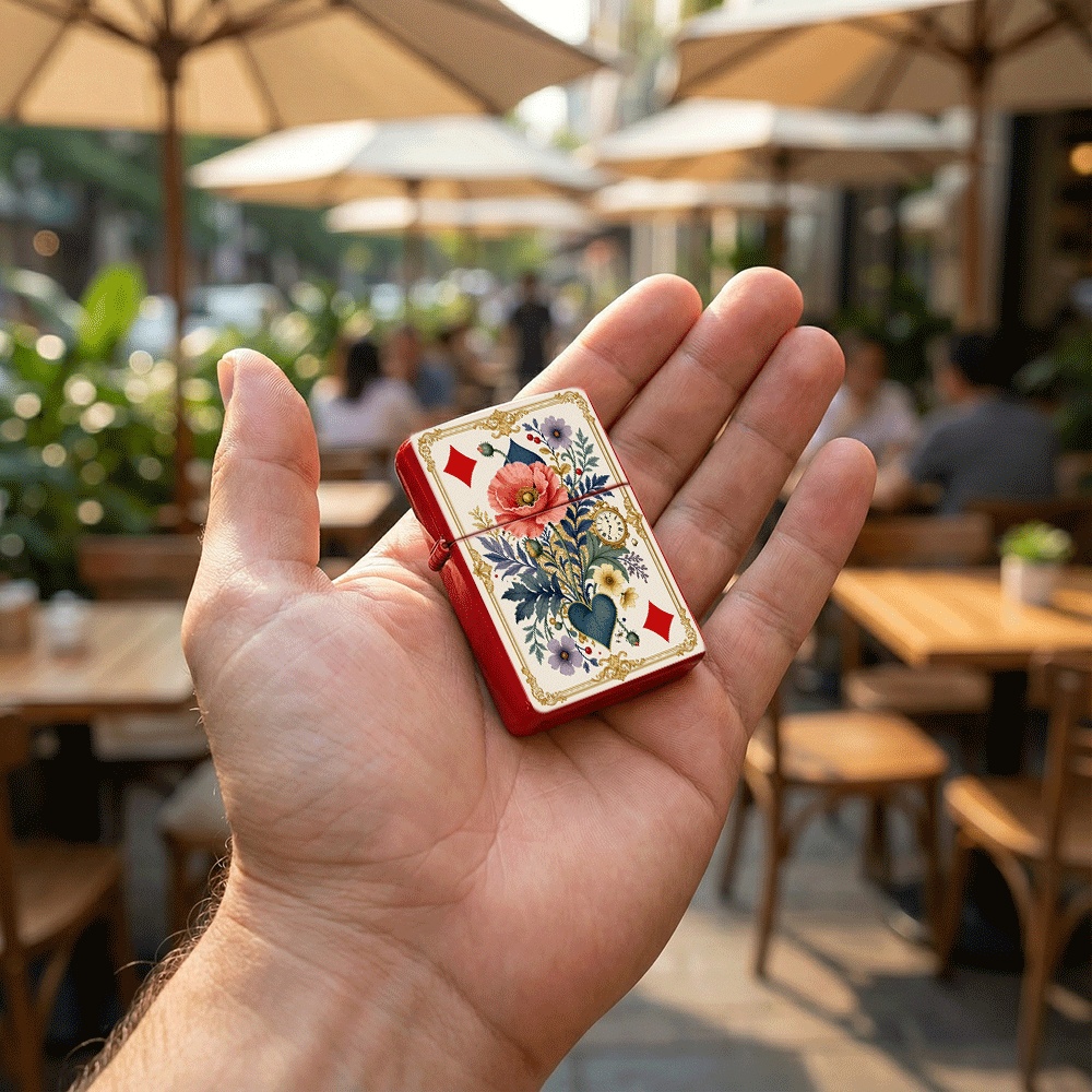 Zapalniczka w stylu vintage z  – Vintage Collectible Playing Cards recenzja i cena