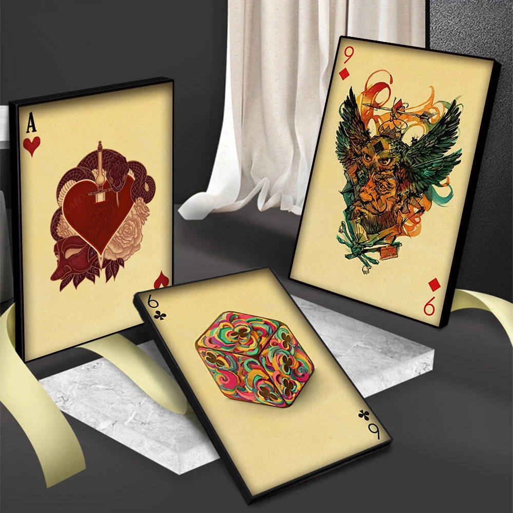 Plakat z cytatami z kolekcji N – Vintage Collectible Playing Cards recenzja i cena