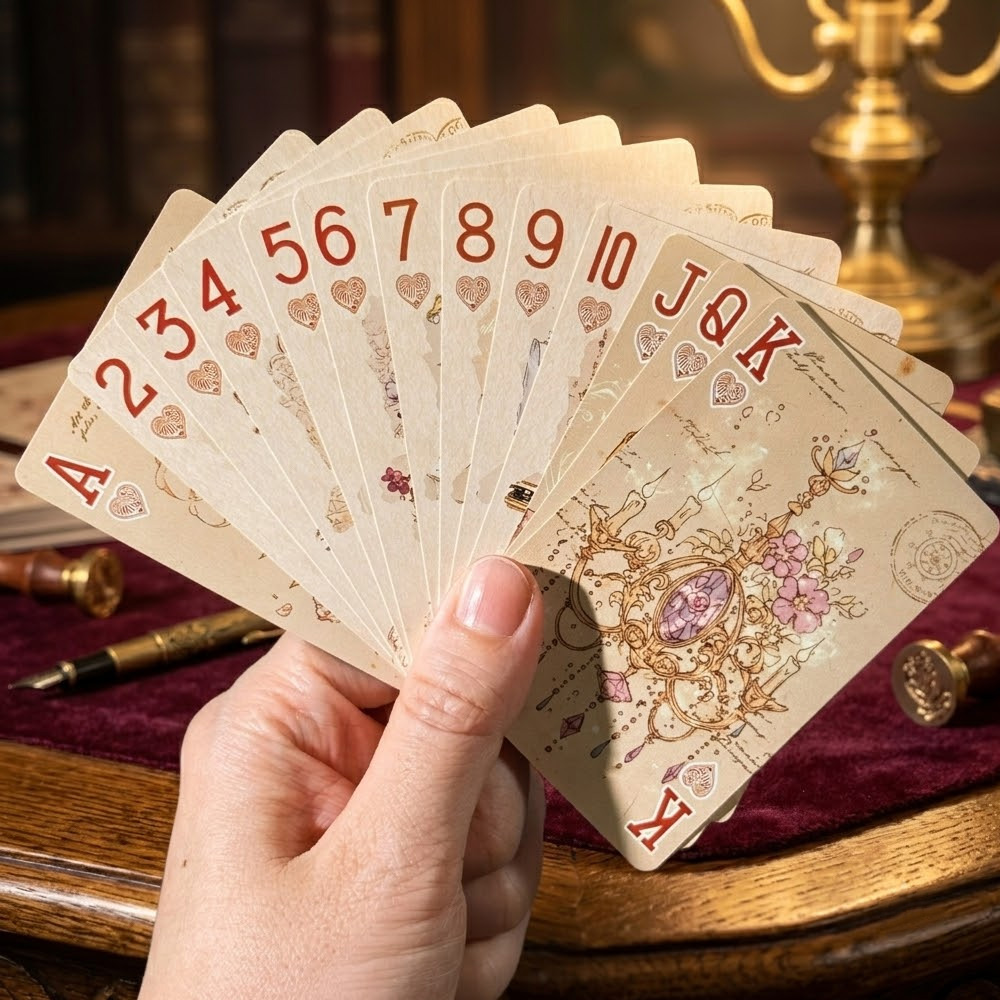 55 szt. Karty do gry w stylu v – Vintage Collectible Playing Cards recenzja i cena