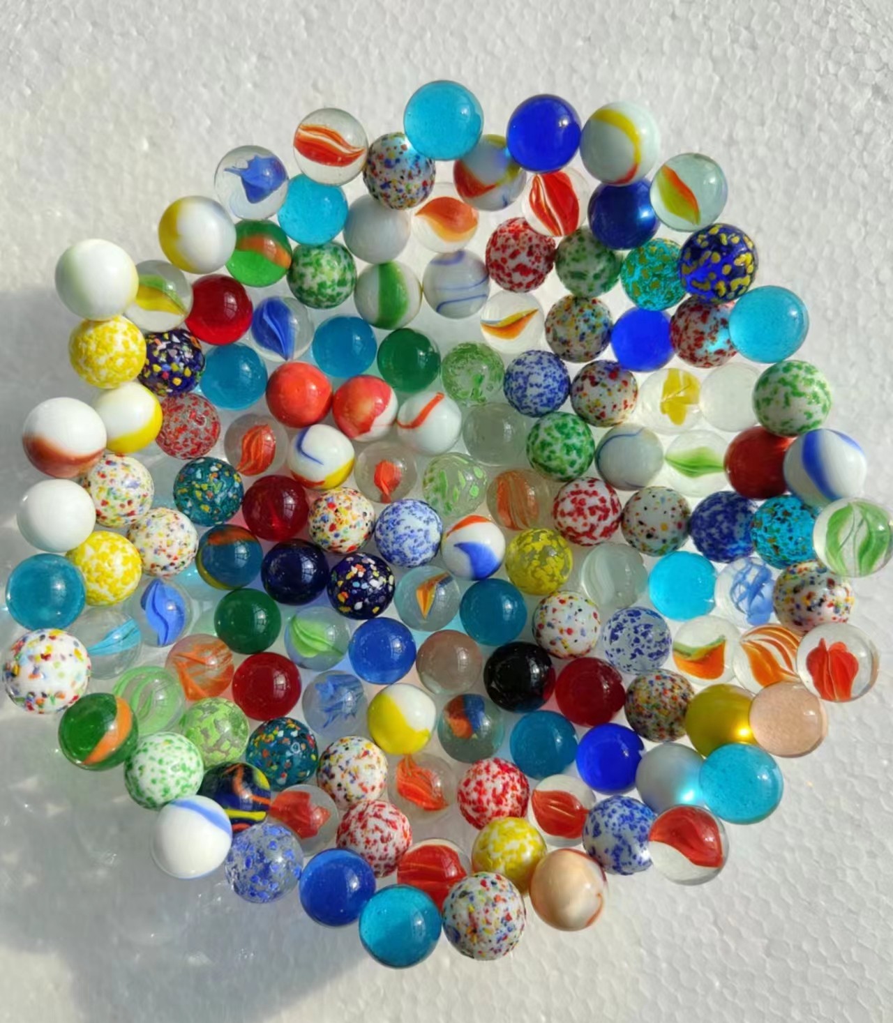 Kolorowe szklane kule 16mm 25m – Vintage Collectible Marbles recenzja i cena