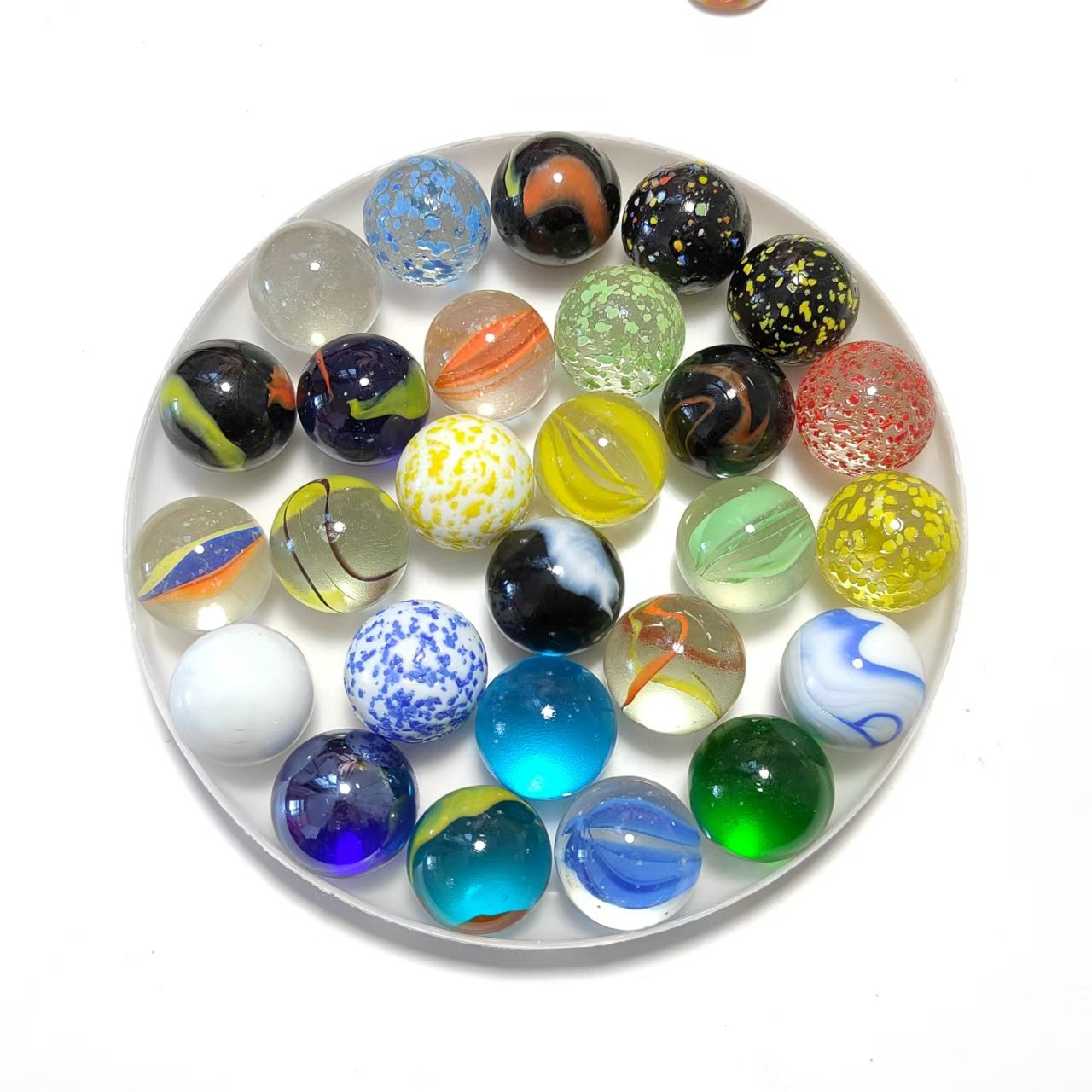 Kolorowe szklane kule 16mm 25m – Vintage Collectible Marbles recenzja i cena